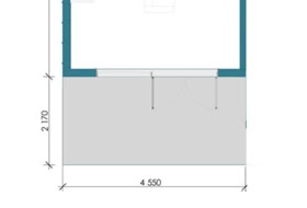 Casa prefabricada modular Flat Small Plànols