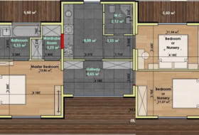 Casa prefabricada modular Flat 1.5 Plànols