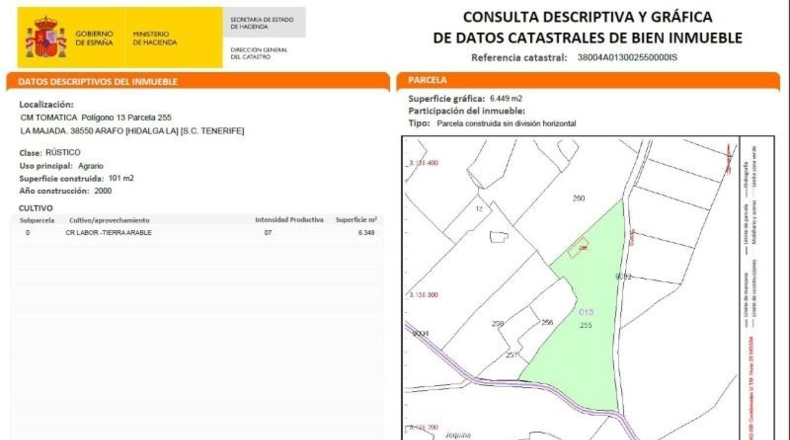 Santa Cruz de Tenerife - Arafo - 6400m2