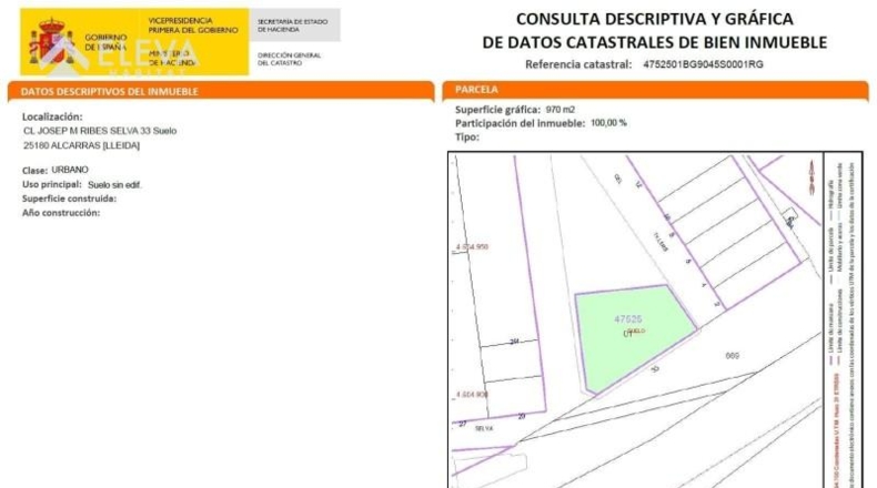 Lérida - Alcarràs - 970m2
