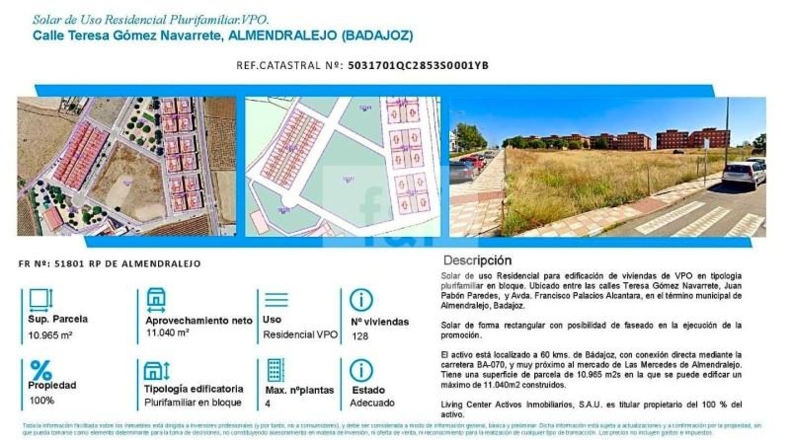 Badajoz - Almendralejo - 10965m2