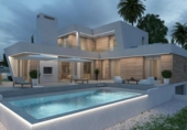 Chalet independiente con terreno en venta en la España, Calpe, ref: TR156054 foto