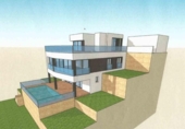 Chalet independiente con terreno en venta en la España, Calpe, ref: TR197099 foto
