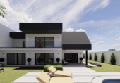 Chalet independiente con terreno en venta en la España, Madrid, ref: TR166023 foto
