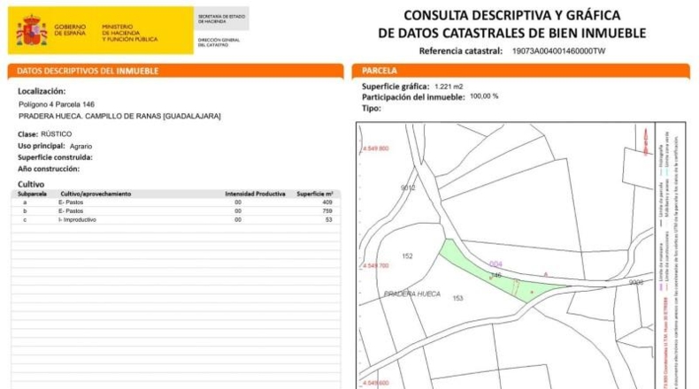 Guadalajara - Campillo de Ranas - 8710m2