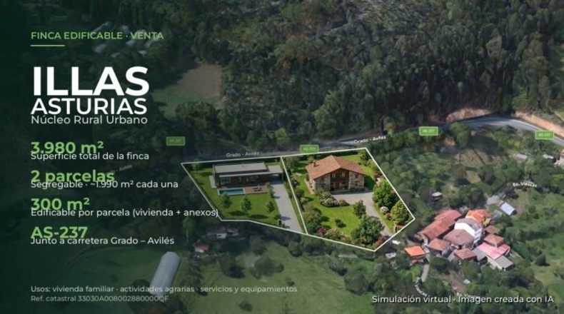 Asturias - Pidri - 3980m2