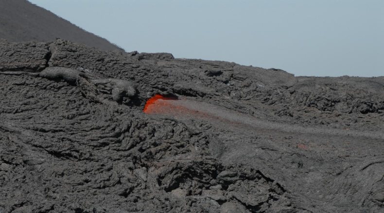 Erupción del volcán de La Palma, magma volcánico.