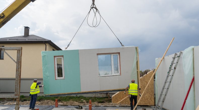 Instalación de la casa prefabricada