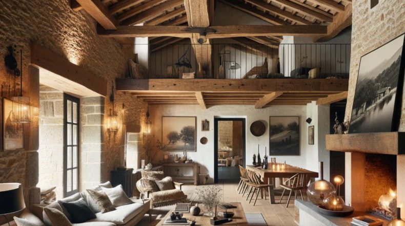 Renovada casa de pueblo que fusiona modernidad y tradición, mostrando un diseño contemporáneo manteniendo su encanto histórico